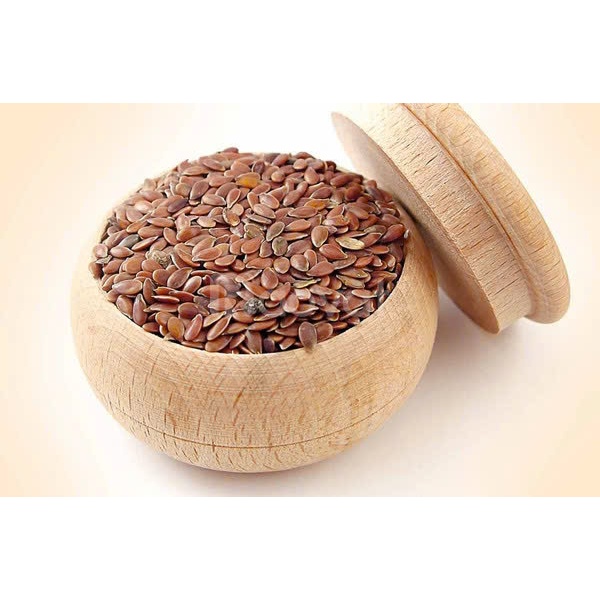 Hạt lanh nâu hữu cơ 500g HCK - Làm bánh, rắc cơm, nấu sữa hạt, đắp Mặt nạ, dùng ủ tóc