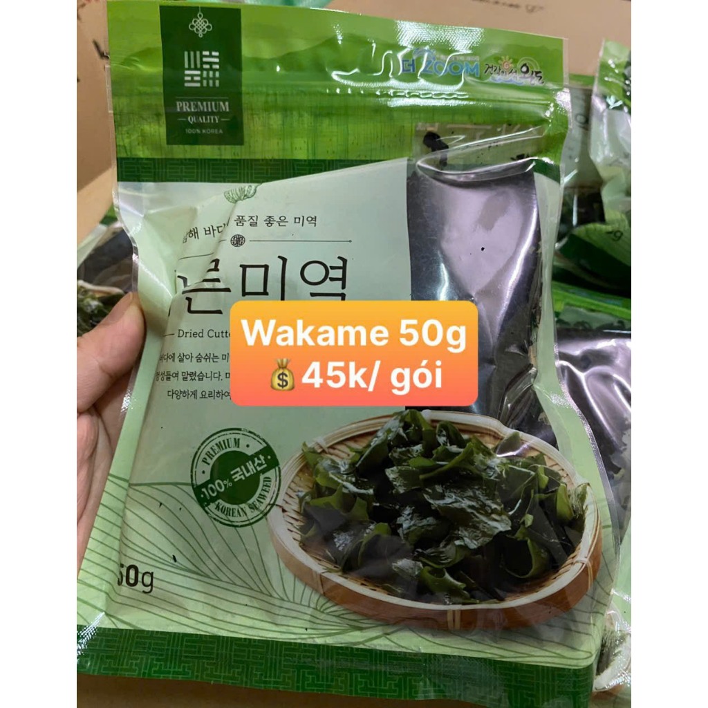 Rong biển Wakame Hàn Quốc - 50g - Rong biển nấu canh