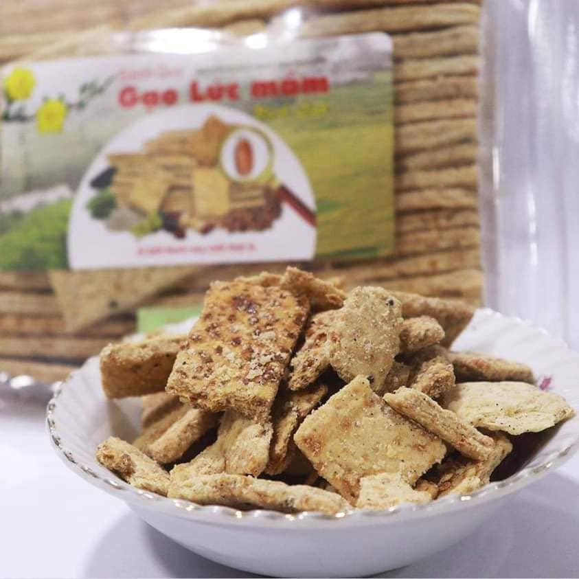 BÁNH QUY GẠO LỨT MẦM  NHIỀU VỊ (500g) dành cho người ăn thực dưỡng, ăn chay, ăn ít đường