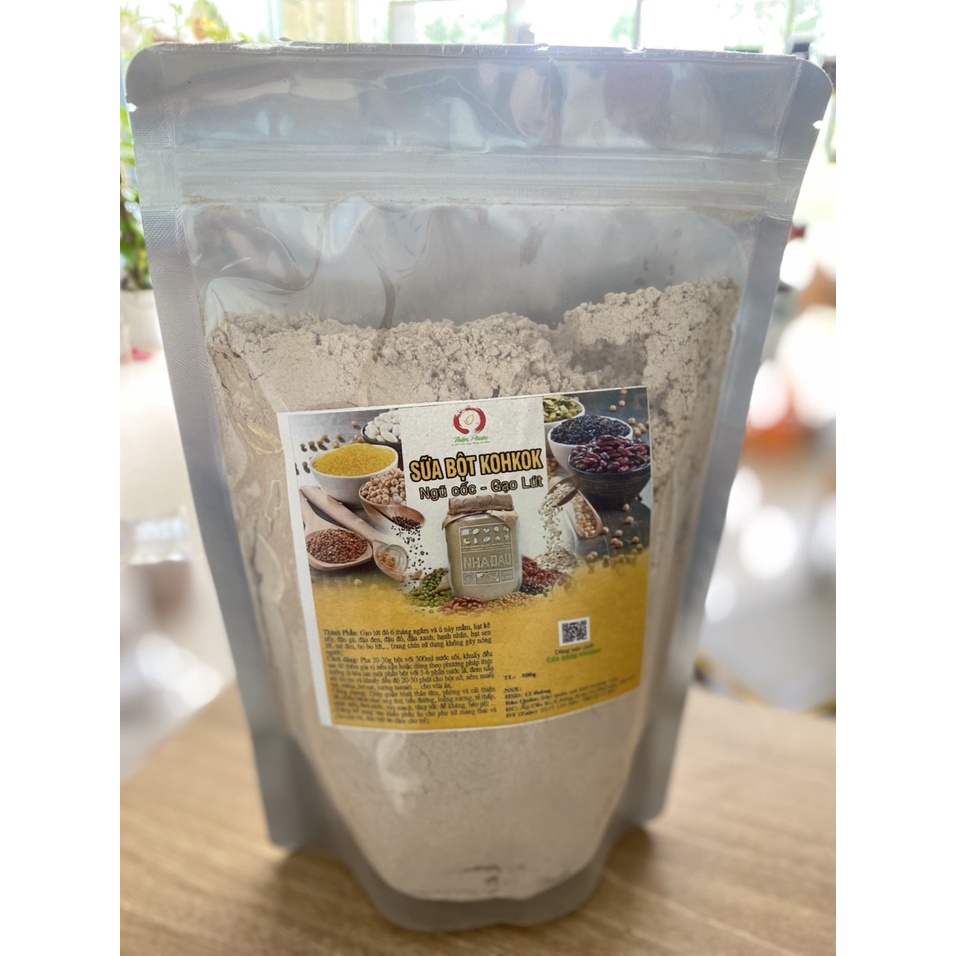 Bột Kokkoh - Sữa Bột Gạo Lứt ngũ cốc (500gr) - không đậu nành