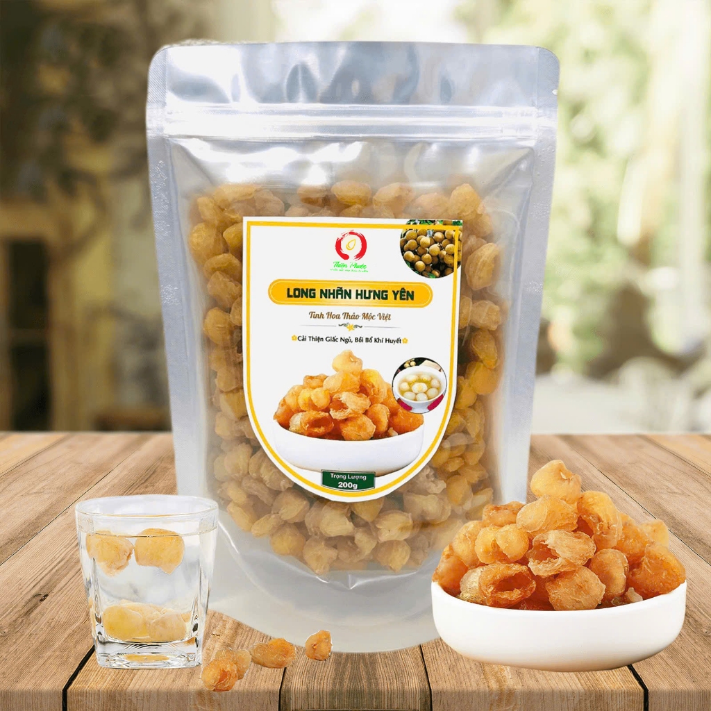 Long Nhãn Khô Hưng Yên Thượng hạng  - Không Tẩm Đường 500g