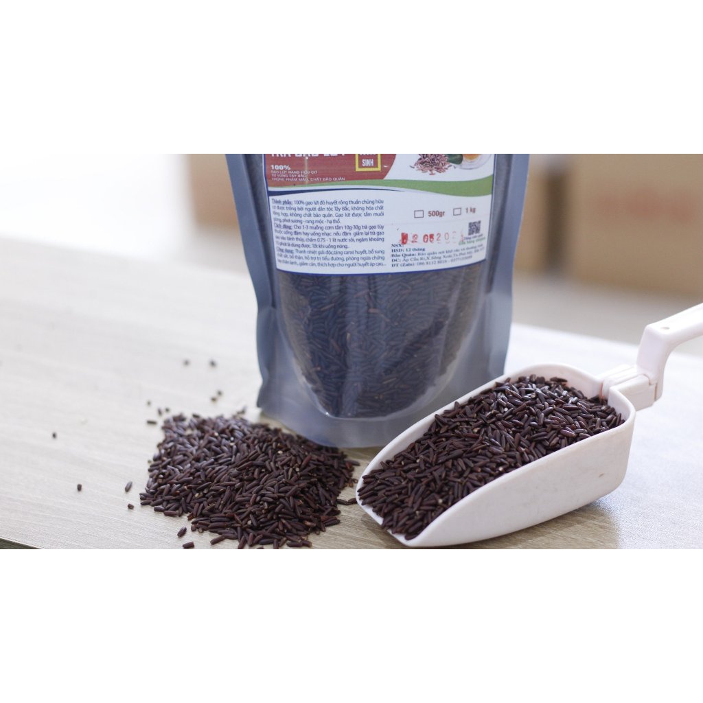 Trà Gạo Lứt Rang Củi Thủ Công - Nguyên dương - Trà giảm cân - 500gr