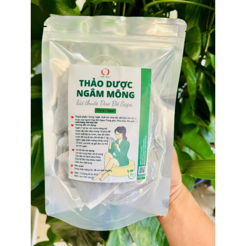 Combo 10 túi lọc muối thảo mộc ngâm mông - Muối ngâm mông thảo mộc - 10 lần dùng